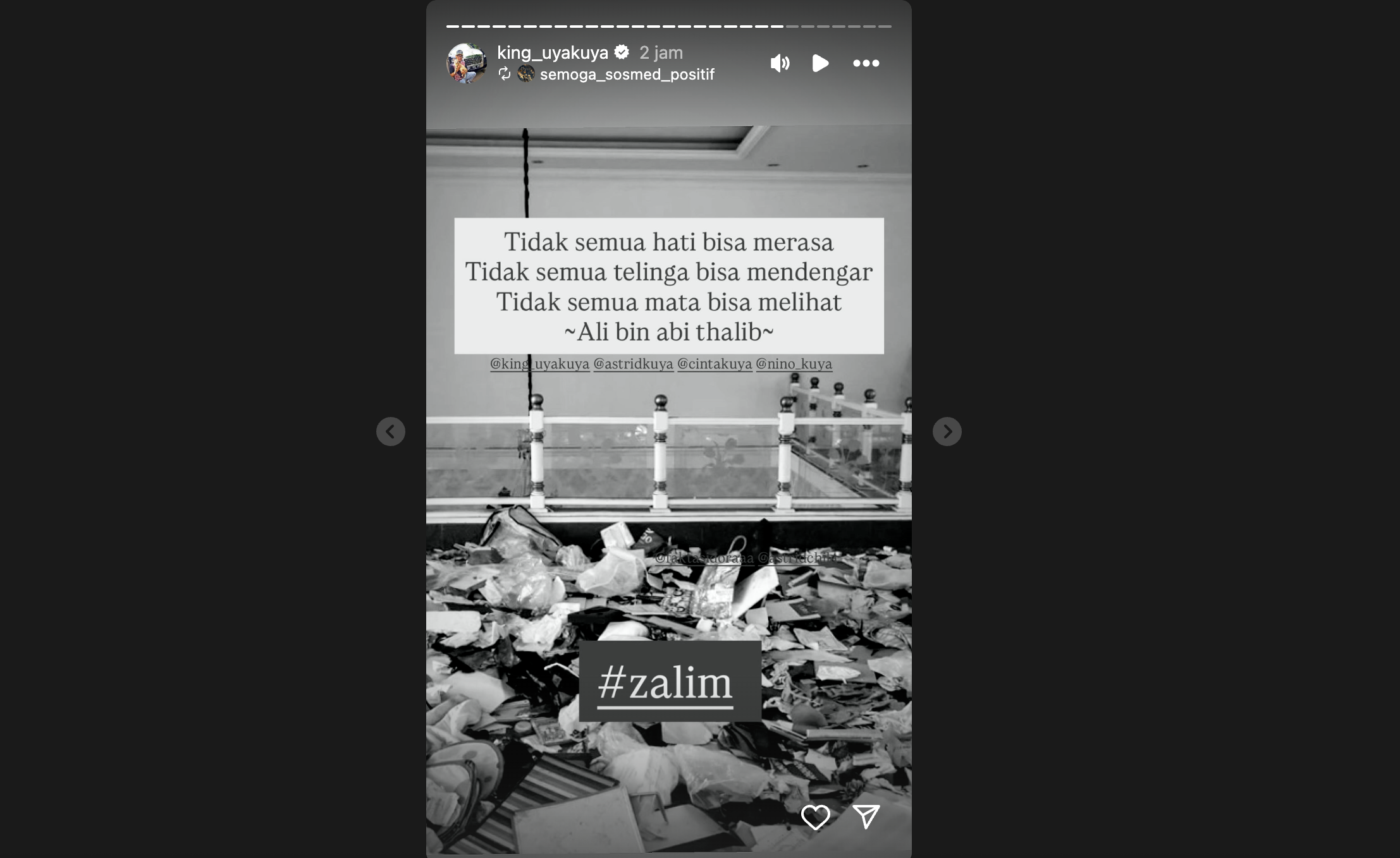 Insta Story Uya Kuya (Instagram/@king_uyakuya)